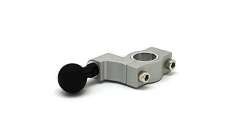 Cliff Top Motorcycle 1" Handlebar Mounting Base with 1 inch Ball (Silver) — view 3
