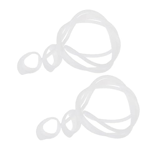 MUELODSIC 2pcs White Silicone Earbuds Strap Anti-lost Cord for Earphone