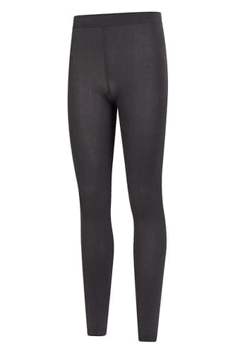 Mountain Warehouse Isotherm Womens Brushed Leggings - Lightweight Ladies Tights, Breathable, Thermal Underwear, Warm - Best for Skiing, Snowboarding Grey M — view 3