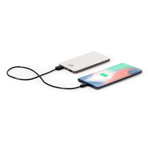 Sawfish Personalised Power Bank Mayer 5000mAh Portable Power Bank – Coffee Fibre & Recycled Cotton, Dual USB Outputs, USB-C Input/Output — view 5
