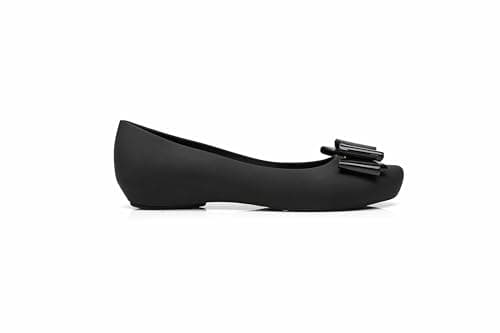 IVACHY Women Girl Black Ballet Shoes Jelly Shoes - Closed Toe Ballerina Pumps- Bow Details- Available Size 3 to 8 — view 3