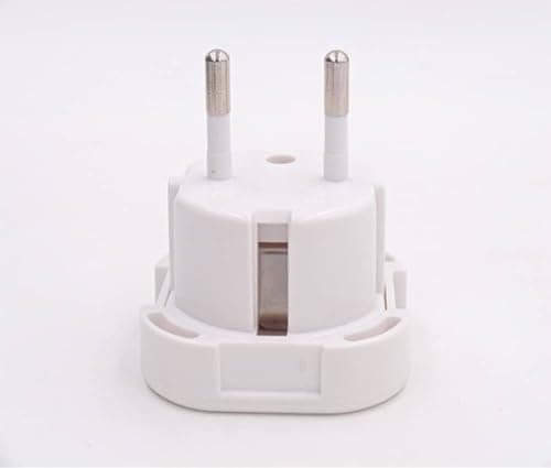 Q4U 9825 Travel Adaptor White UK to EU Europe European Plug Adapter UK to EU, UK 3 Pin to Plug pack of 6 — view 4
