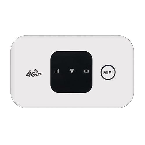 Quystetes MiFi 150Mbps WiFi Modem Car Mobile WiFi Wireless Hotspot White Support 10 Users with Sim Card Slot
