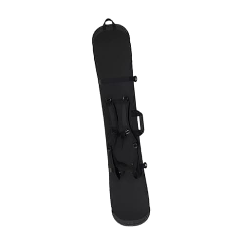 lopituwe Snowboard Pouch Snowboard Bag Travel Protective Ski Storage Bag Enhances Safety During Ski Trips and Outdoor Sports Sleeve Cover Case with Handle, Black, 165cm