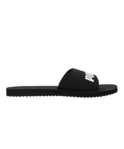 Puma Unisex Adults Purecat Slide Sandals, Black-White, 6 UK — view 2