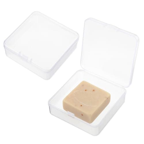 Mabor 2Pcs Clear Travel Soap Case With Lid - Waterproof