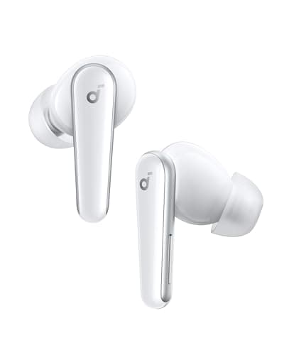 soundcore Liberty 5 by Anker, Noise-Cancelling Wireless Earbuds, 2x Stronger Voice Reduction, Real-Time Adaptive Noise Cancellation,Fast Charging,Dolby Audio, 6 Mic AI Calls (Cloud White)