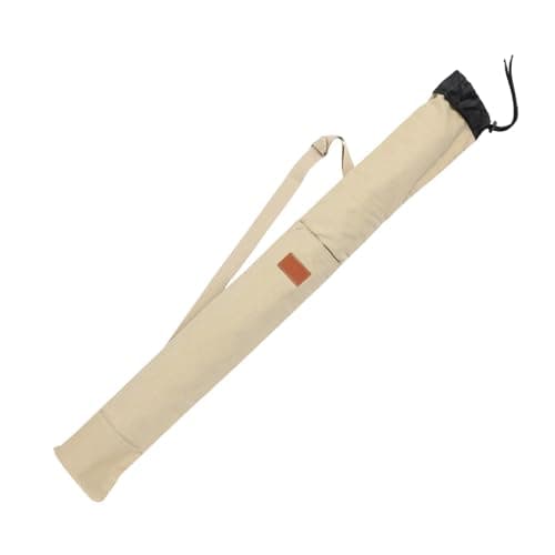 harayaa Fishing Bag Durable Foldable Fishing Tackle Bag Camping Canvas Case Holder Travel Boxes Sunshades Fishing Tackle Bag, 120cm Beige2