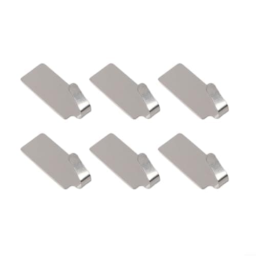 HavenlyCove Stainless Steel Door Hanger Hooks 6 Pack No Drill — view 6