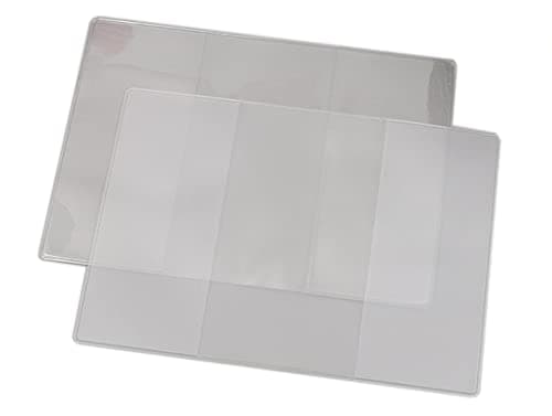 MAHAVIMOKSA Plastic Passport Holder Protector with Card Covers, Clear & Translucent - 12 Packs, Classic — view 2