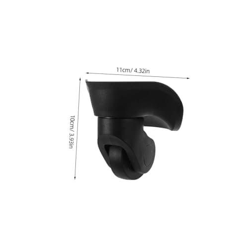 AKOOSY Luggage Wheels Replacement 2pcs Black ABS Universal Fit — view 2