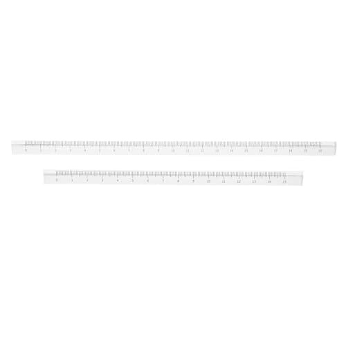GRADENEVE Rulers School Ruler Set Portable for Architects and Engineers and 2pcs Multi-Functional Prism Design, Lightweight Plastic Measuring Tools for Back to School Party Outdoor