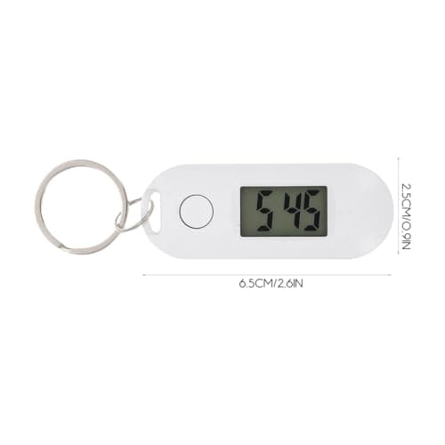 TOYANDONA Keychain Digital Watch Silent Led Keyring Watch Mini Digital Pocket for Students Lanyard for Backpack and Everyday Carry 1 X Keychain Pocket — view 4
