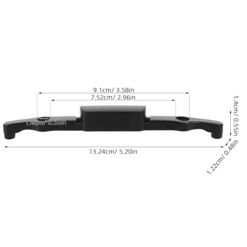 Repair Part Telescopic Handle Replacement Button Suitcase Black Plastic — view 2