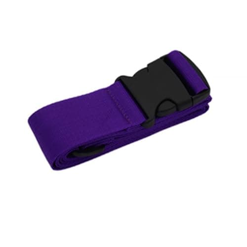 Luggage Baggage Strap Strong Extra Safety Adjustable Travel Tie Belt 13 Colours (Colour 9 Purple) — view 2
