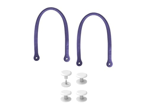 Replacement Straps for Large Rubber Beach Bag, Replacement Handles with 4 Snaps for Rubber Beach Bag, EVA Bag Strap Replacement, Beach Bag Repair Kit