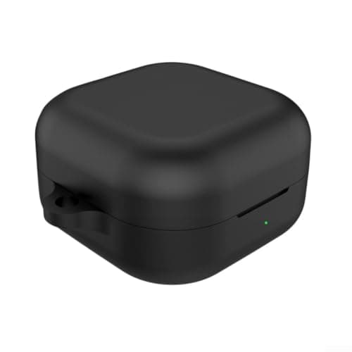 Silicone Case for Samsung for Galaxy Buds 4 Pro - Shock Absorbing for Hybrid Design Clear Transparent Protective Shell for Sports Travel Gym Running Cycling Hiking 7x6x2cm(Black)