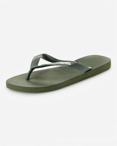 Havaianas Top Brasil Logo Unisex Adults Flip Flop, Olive Green, 5 UK — view 6