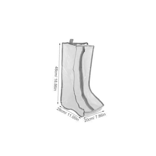 2pcs PVC Shoe Cover Bag for Sneakers and Shoes, White — view 2