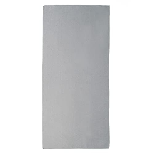 Brentfords Charcoal Microfibre Large Towel, Quick Dry Beach Towel; Gym, Beach, Yoga, Sand Free Highly Absorbent, 71x152cm