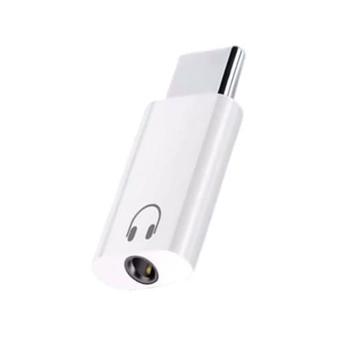 USB C Earphone Port Adapter for Daily Playback, Whitehead — view 6