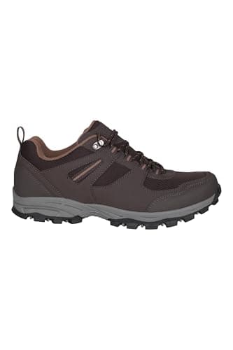 Mountain Warehouse McLeod Mens Wide-Fit Walking Shoes Dark Bro 12 — view 3