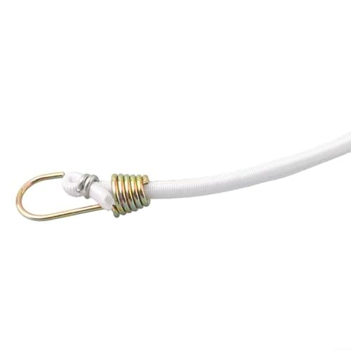 Heavy Duty Latex Bungee Cords 20 Pack, 30cm Elastic Luggage Straps with Hooks for Camping Gear, Hiking Backpack, Trailer, Canopy Tie Down Ropes(10PC White) — view 5