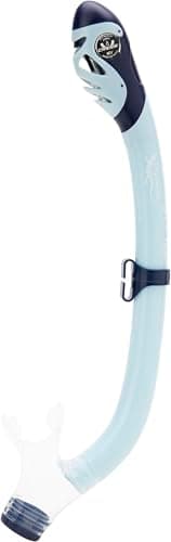 Cressi Tinetto & Iguana Dry Blue Navy/Ice Cyan - Kids Snorkeling Kit (Mask & Snorkel) for Children from 6 to 10 Years Old, Blue Navy/Ice Cyan — view 3