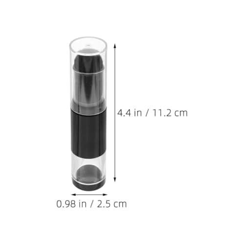 2pcs Travel Makeup Brush Kit with Refillable Bottle Jar, Black — view 2