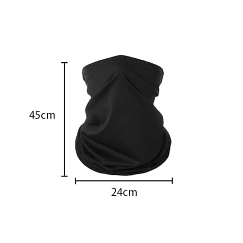 JIHUOO 3 Pcs Neck Gaiter Ski Face Mask Windproof Scarf Bandana Tube Neck Warmer for Hiking Cycling Running UV Protection Balaclava White — view 2