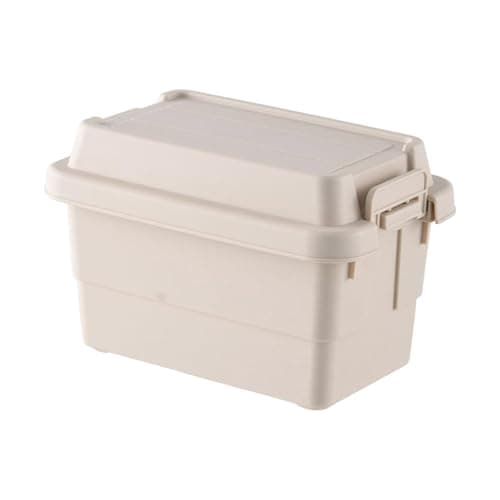 QUXVUIS Spacious Outdoor Storage Box Camping Travel Hiking Barbecue BBQ Car Trunk Organizer, Beige, Medium — view 4