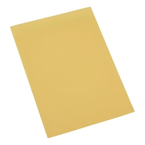 Indigo® Square‑Cut Foolscap Folder – 180 GSM Heavy‑Duty Card, Yellow – Pack of 50