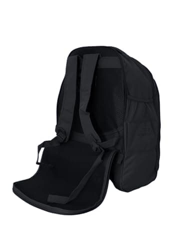 Bordlite EasyJet Cabin Approved Wheeled Backpack 45x36x20cm – 2 in 1 Lightweight Trolley Bag & Rucksack on Wheels (1.53kg, 36L) Underseat Hand Luggage for Travel, Business, Weekend Trips - Black — view 5