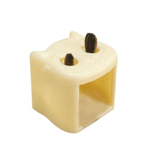 ECMQS Portable Owl Shape Nut Sheller for Travel Use, Cream white — view 6