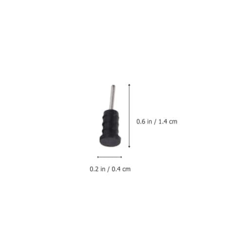 BESTOYARD Type-c Dust Plugs 20 Pairs Silicone Black for USB Jack — view 2