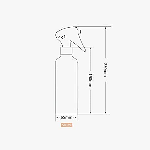 ZEOABSY Pack of 4 Empty 500ml Refillable Spray Bottles, 500 ml Aluminum Misting Bottles with Black Trigger Sprayer for Cleaning, Gardening, Travel Beauty, Barber Shop Essential + 1 x Funnel — view 2