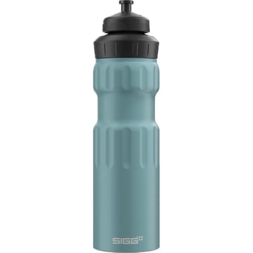 Sigg - Aluminum Sports Water Bottle - WMB Sports Morning Blue - With 3-Stage Sports Cap - Leakproof & Lightweight - BPA Free - 0.75L