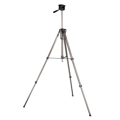 Mantona Basic Travel Pro III Photo Tripod Large Lightweight Aluminium Tripod with Quick Release Plate Height 55 to 146 cm Load 3 kg Light 1.07 kg Bronze with Bag — view 2
