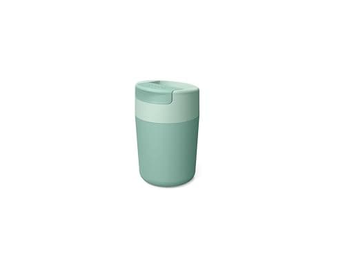 Joseph Joseph Sipp Travel Mug, Hygienic, Leakproof Reusable Mug, Coffee & Tea Cup with Lid - 340 ml (12 fl. oz) - Green