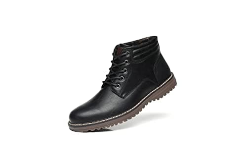 TOP STAKA Men's Boots, Leather Lace Up Winter Shoes for Work, Travel, Business, Casual Shoes — view 2