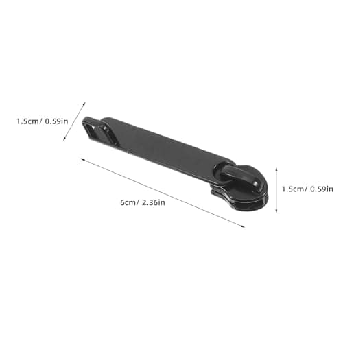 KICHOUSE Zipper Head Replacement Kit 6 Pack 8# for Suitcase and Backpacks Black Zinc Alloy Smooth Operation Easy Replacement Accessory — view 2