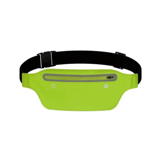 YITORMAN Slim Running Belt,Running Waist Packs,Running Band for iPhone,Waist Bag for Workout Jogging,Walking,Travel Money Belt Running Gift Gear Accessories (Fluorescent Yellow)