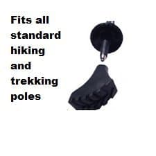 CRESTGOLF Pack of 10 Pieces of Nordic Walking Pads for Asphalt Trekking Pole Rubber ferrule for Asphalt and Stone Trekking Poles (6 pack) — view 2
