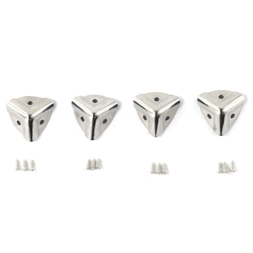 Silver Iron Box Corner 2.4cm for Suitcase Repair Kit — view 5