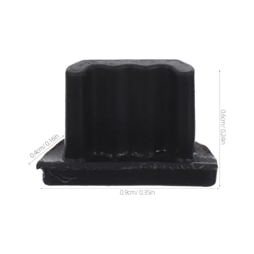jojofuny 100pcs Micro USB Dust Plug Silicone Port Cover Black, Sweat Proof and Moisture Resistant Silicone Dust Plug for Tablets and Computers with Micro USB Ports, Travel Friendly — view 2