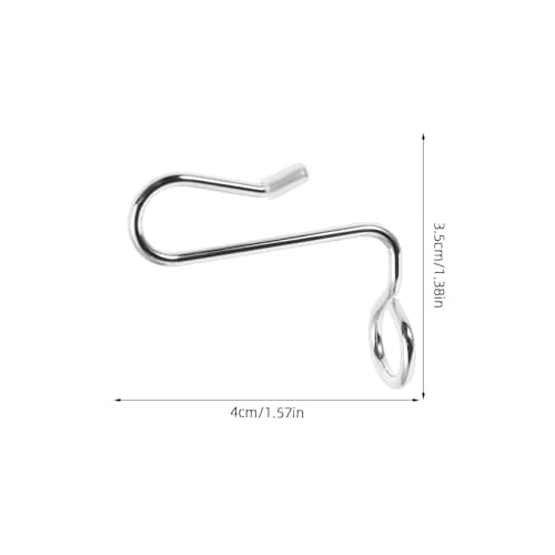 Artibetter 36pcs Stackable Stainless Steel Hanger Adapter Hook for Clothes and Belts, Mini Vertical Hanger Connector Clip, Sturdy Wardrobe Storage Hook for Travel and Household Organisation — view 2