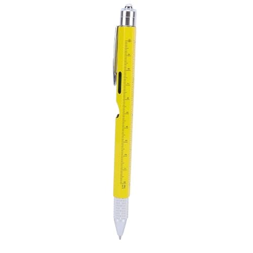 Diyeeni 9 in 1 Multitool Pen with LED Light, Screwdrivers (Yellow)