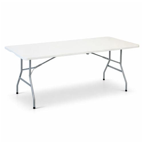 Oypla Heavy Duty Folding Catering Garden Trestle Table - 5ft, White — view 6