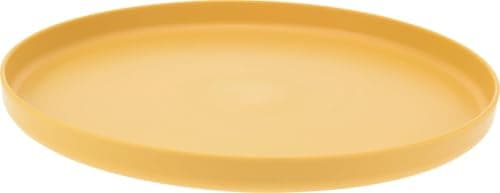 Envenzo Reusable Picnic Dinner Set for 4, 29 Piece Plastic Tableware Set with Plates, Bowls, Cups and Cutlery for Camping, Garden and Outdoor Dining, Yellow — view 5