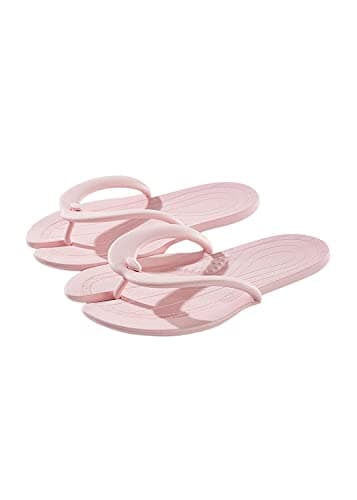 COTCLO Flip Flops Summer Men Women Foldable Flip Flops Casual Shoes Beach Slides Portable Sandals Non-Slip Bathroom Hotel Travel Light Slippers-Khaki,39-41(24.5-25.5Cm) — view 2
